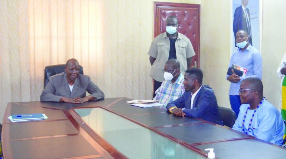 Vue partielle de la délégation du HCTE Burkina Faso chez le consul du Togo M. Mahamadou Bonkoungou
