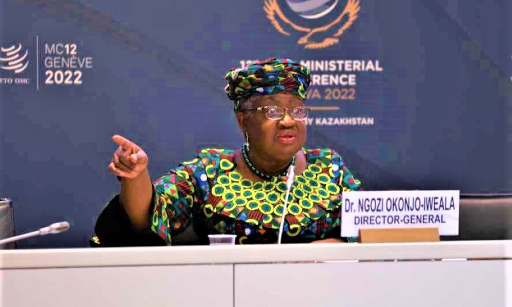 Dr Ngozi Okonjo-Iweala, Directrice de l' OMC, intervenant à la CM12