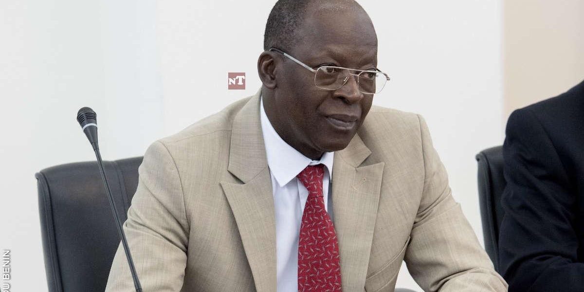 Bio Tchané s'adresse à Joseph Djogbenou après son élection comme président de l'UP